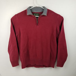 Mens Eddie Bauer Quarter Zip Pullover Sweater XL